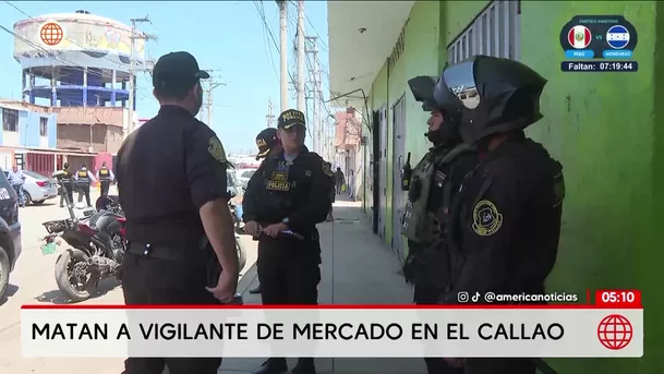 Vigilante es asesinado en mercado del Callao. Foto: América Noticias