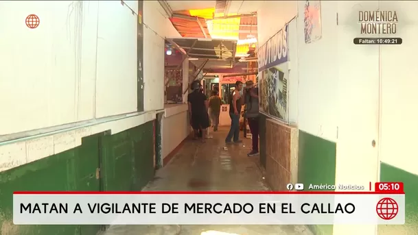Vigilante es asesinado en mercado del Callao. Foto: América Noticias