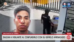Joven es baleado por error en San Martín de Porres. Foto y video: América Noticias