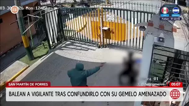 Joven es baleado por error en San Martín de Porres. Foto: América Noticias