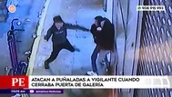 Vigilante fue atacado a puñaladas cuando cerraba galería