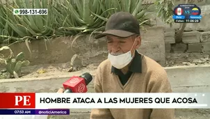 Acoso en  Villa María del Triunfo. Foto y video: América Noticias