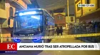 Villa María del Triunfo: Anciana muere tras ser atropellada por bus