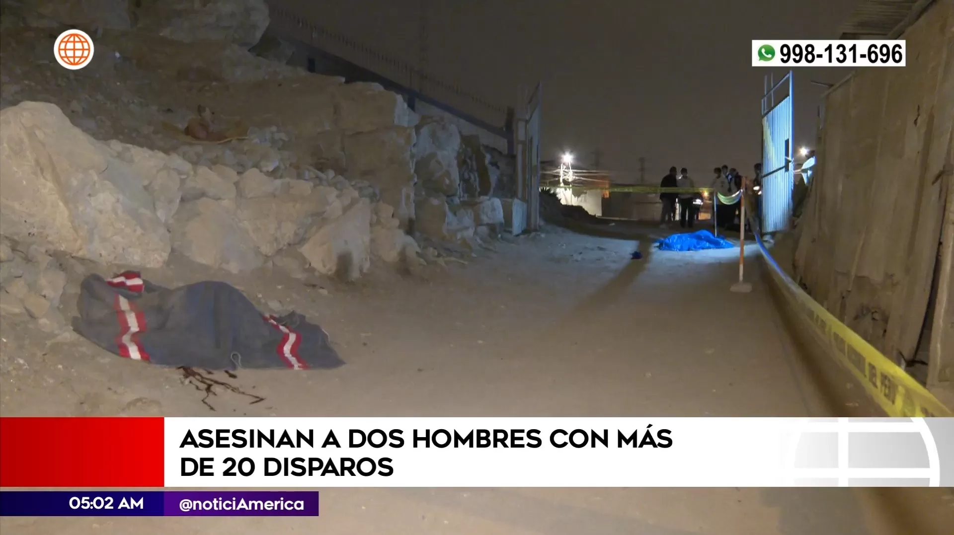 Doble asesinato en Villa María del Triunfo. Foto: América Noticias Doble asesinato en Villa María del Triunfo. Foto: América Noticias