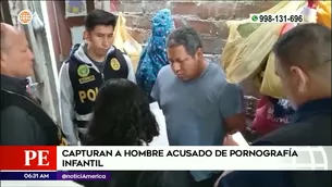 Detenido por difundir pornografía infantil | Video: América Noticias