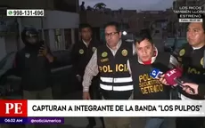 Villa María del Triunfo: Capturan a integrante de la banda Los pulpos - Noticias de Policía Nacional del Perú