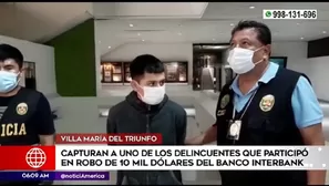 Detienen a asaltante de banco.