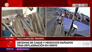 Deflagración de gas en Villa María del Triunfo. Foto y video: América Noticias