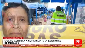 Villa María del Triunfo: comerciante asesinado frente a mercado. Foto y video: América TV
