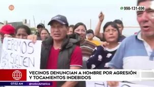 Vecinos señalaron que el joven realiza constantes ataques contra los vecinos / Fuente: América Noticias