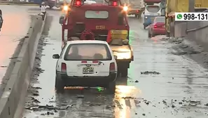 Ante esto, personal de Serenazgo del distrito se vio obligado a cerrar este tramo. / Video: América Noticias