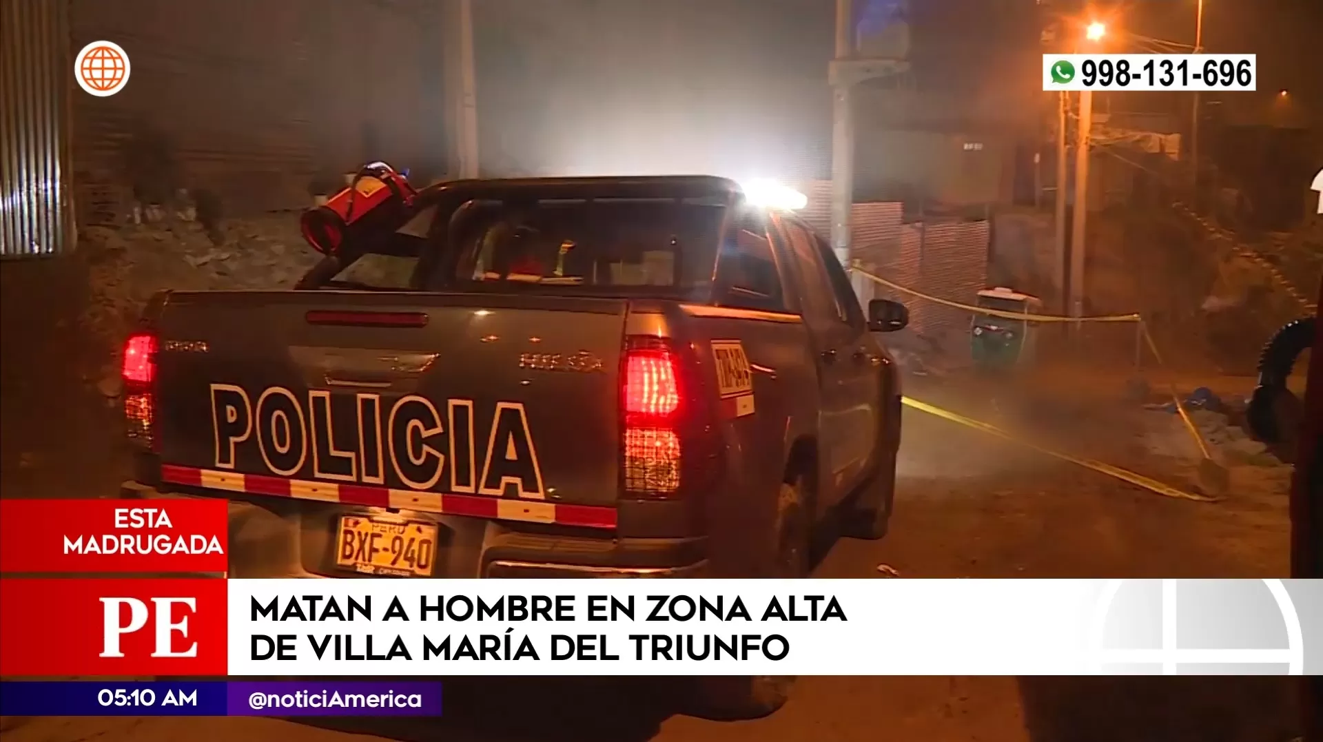 Asesinato en Villa María del Triunfo. Foto: América Noticias