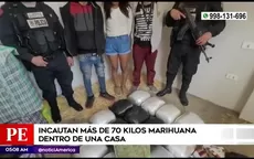Villa María del Triunfo: Incautan más de 70 kilos de marihuana dentro de una casa - Noticias de marihuana