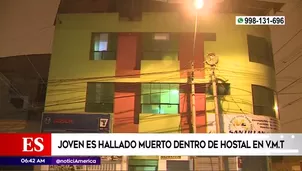 Hombre murió en un hostal.