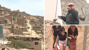 Villa María del Triunfo: Ola de calor y falta de agua afecta a vecinos que viven en los cerros - Foto y video: América Noticias