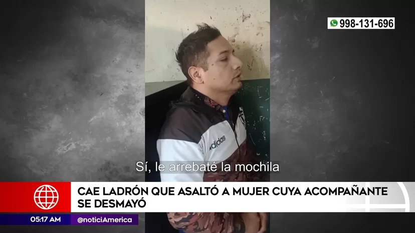 Villa María del Triunfo: Policía capturó a ladrón que asaltó a mujer cuya acompañante se desmayó