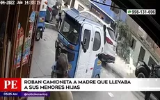 Villa María del Triunfo: Roban camioneta a madre que llevaba a sus mejores hijas - Noticias de hospital-del-nino