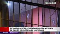 Delincuentes a bordo de una moto dispararon contra la casa del empresario y dirigente / Fuente: América Noticias