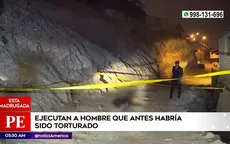 Villa María del Triunfo: Sujetos torturaron y asesinaron a hombre  - Noticias de sujeto
