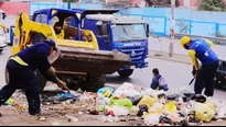 Personal de la Municipalidad de Lima, acompañado de camiones y cargadores, ayudaron a retirar la basura. Foto: MML