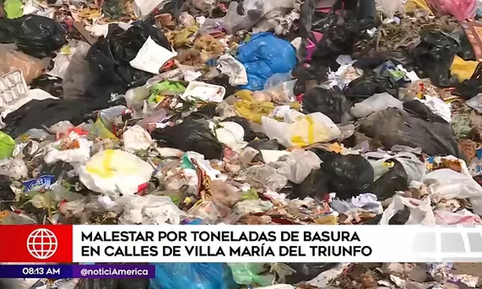 Villa María del Triunfo: vecinos indignados por toneladas de basura en ...