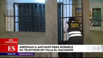 Asesinan a anciano el Villa El Salvador.