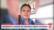 Villa El Salvador: Asesinan a conductor de empresa Santa Catalina