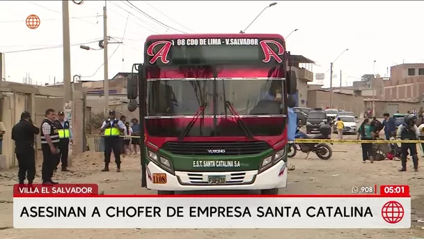 Asesinan a conductor de empresa Santa Catalina en Villa El Salvador. Foto: América Noticias