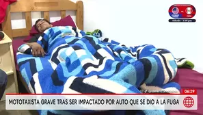 Auto atropella a mototaxista y se da a la fuga en Villa El Salvador. Foto y video: América Noticias
