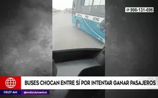Villa El Salvador: Buses chocan entre sí por intentar ganar pasajeros - Noticias de accidente-transito