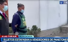 Villa El Salvador: Capturan a sujetos que estafaban a vendedores mayoristas de panetones - Noticias de estafadores