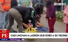 Villa El Salvador: Casi linchan a ladrón que robó a su vecina - Noticias de ilich-lopez-urena