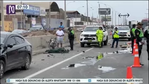 Ciclistas murieron en Villa El Salvador. Foto y video: Canal N