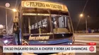 Villa El Salvador: Falso pasajero balea a chofer y roba ganancias