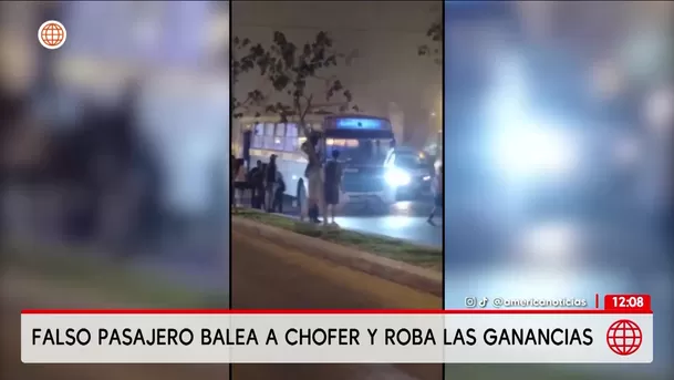 Falso pasajero balea a chofer y roba ganancias en Villa El Salvador. Foto: América Noticias Falso pasajero balea a chofer y roba ganancias en Villa El Salvador. Foto: América Noticias