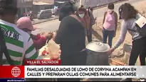 Villa El Salvador: Familias desalojadas de Lomo de Corvina durmieron en la calle. Video: América