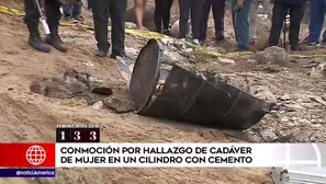 Hallan cuerpo en un cilindro en VES. Foto: captura de TV