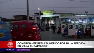 Herido de bala en Villa El Salvador. América Noticias