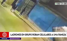 Villa El Salvador: Ladrones en grupo roban celulares a una familia - Noticias de roban
