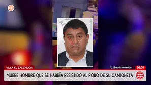 Robo en Villa El Salvador: Asesinan a conductor que se resistió al robo de su camioneta. Foto y video: América Noticias
