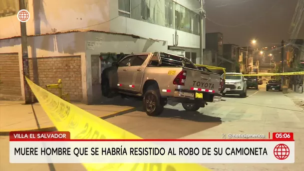 Robo en Villa El Salvador: Asesinan a conductor que se resistió al robo de su camioneta. Foto: América Noticias