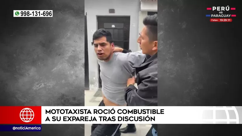 Villa El Salvador: Mototaxista roció combustible a su expareja tras discusión
