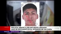 Delincuente abatido en VES. América Noticias