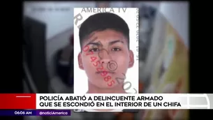 Delincuente abatido en VES. América Noticias