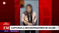 Mujer secuestrada en Villa El Salvador. Foto y video: América Noticias