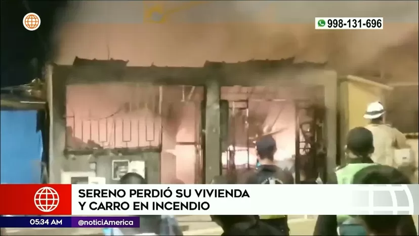 Villa El Salvador: Sereno perdió todo tras incendio en su vivienda