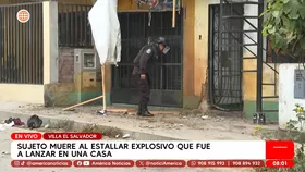 Sujeto muere tras colocar explosivo que estalló frente a vivienda en Villa El Salvador. Foto y video: América Noticias