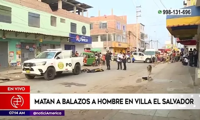 Villa El Salvador: Sujetos mataron de seis disparos a hombre en plena calle