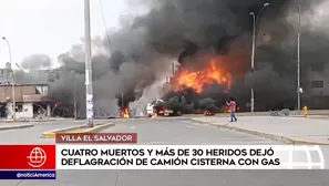 La chispa que generó el incendio provino de uno de los autos o viviendas. América Noticias