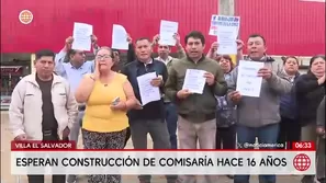 Villa el Salvador: vecinos exigen comisaría ofrecida hace 16 años/ América Noticias